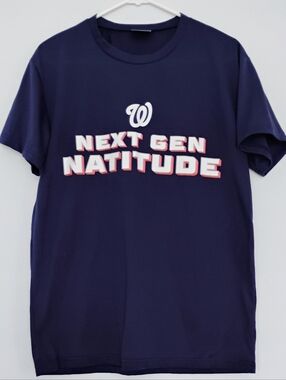 Washington Nationals Next Gen Natitude Graphic Tee - Navy M